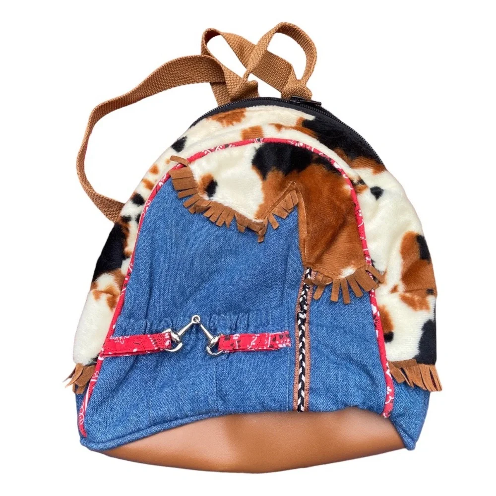Gurls Horse Themed Bundle /Backpack-Purse-Book -EUC